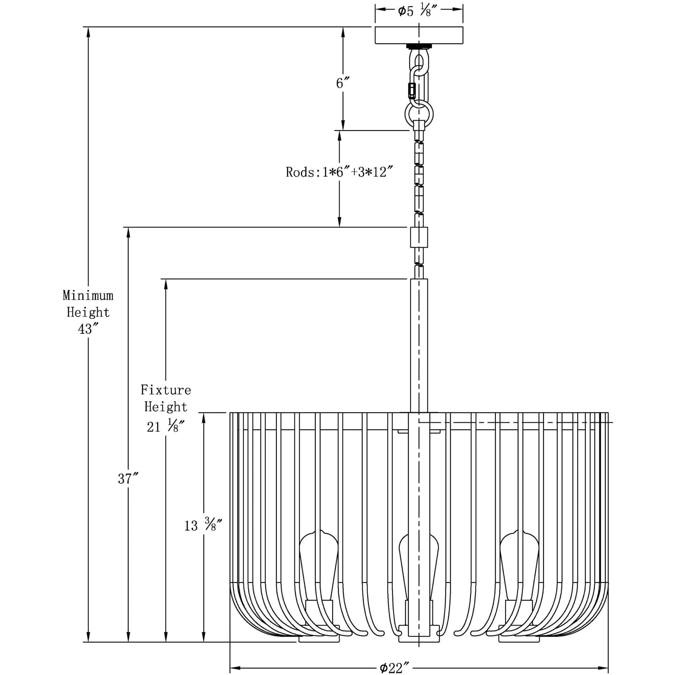 Flow Decor - Norfolk Chandelier - 6040 | Montreal Lighting & Hardware