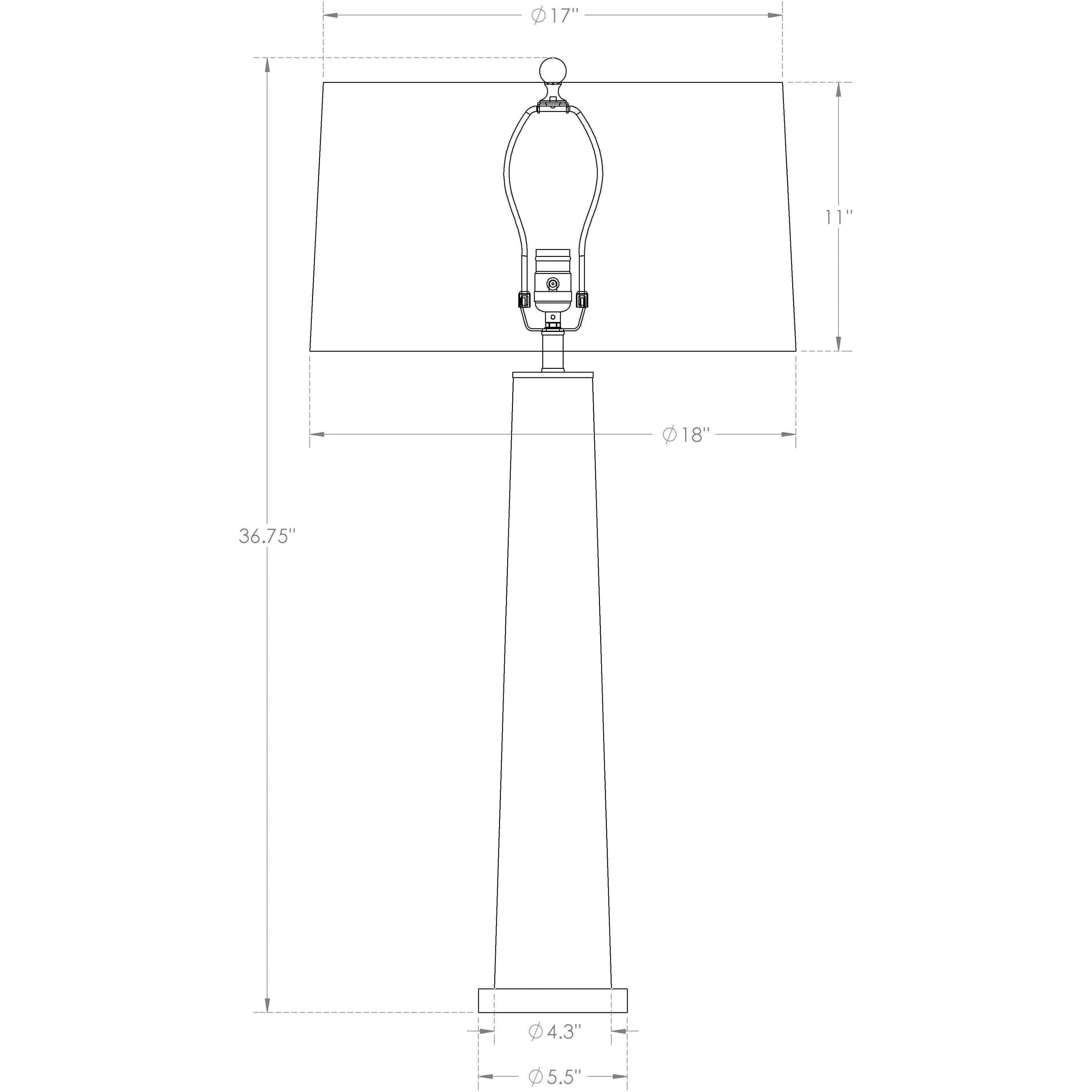 Flow Decor - Penelope Table Lamp - 3951 | Montreal Lighting & Hardware