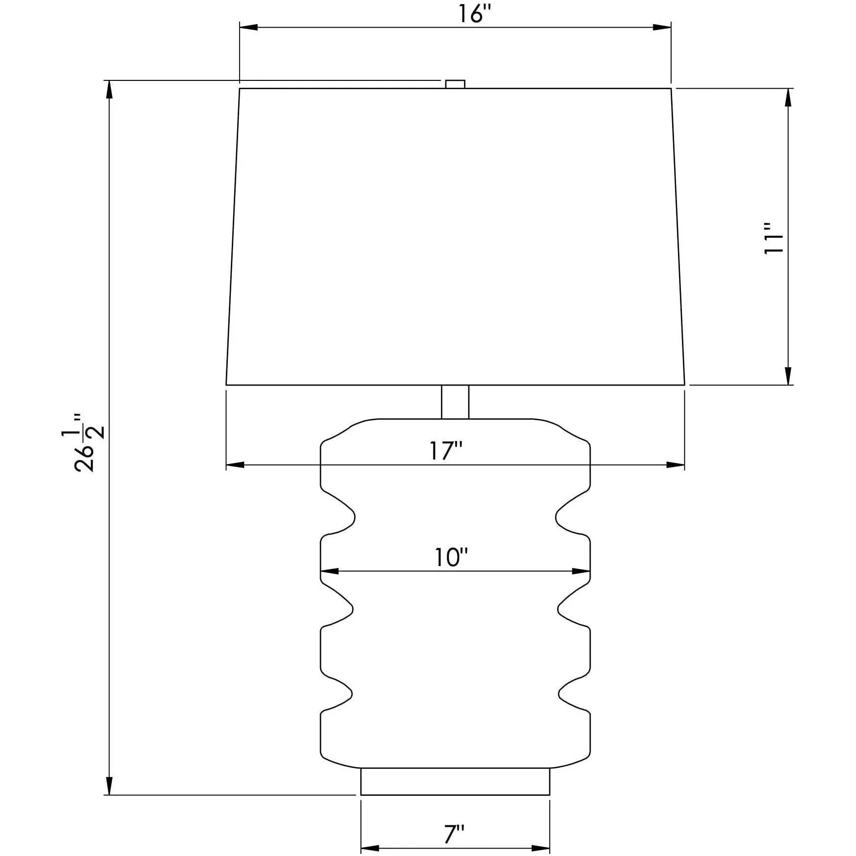 Flow Decor - Samantha Table Lamp - 4370 | Montreal Lighting & Hardware