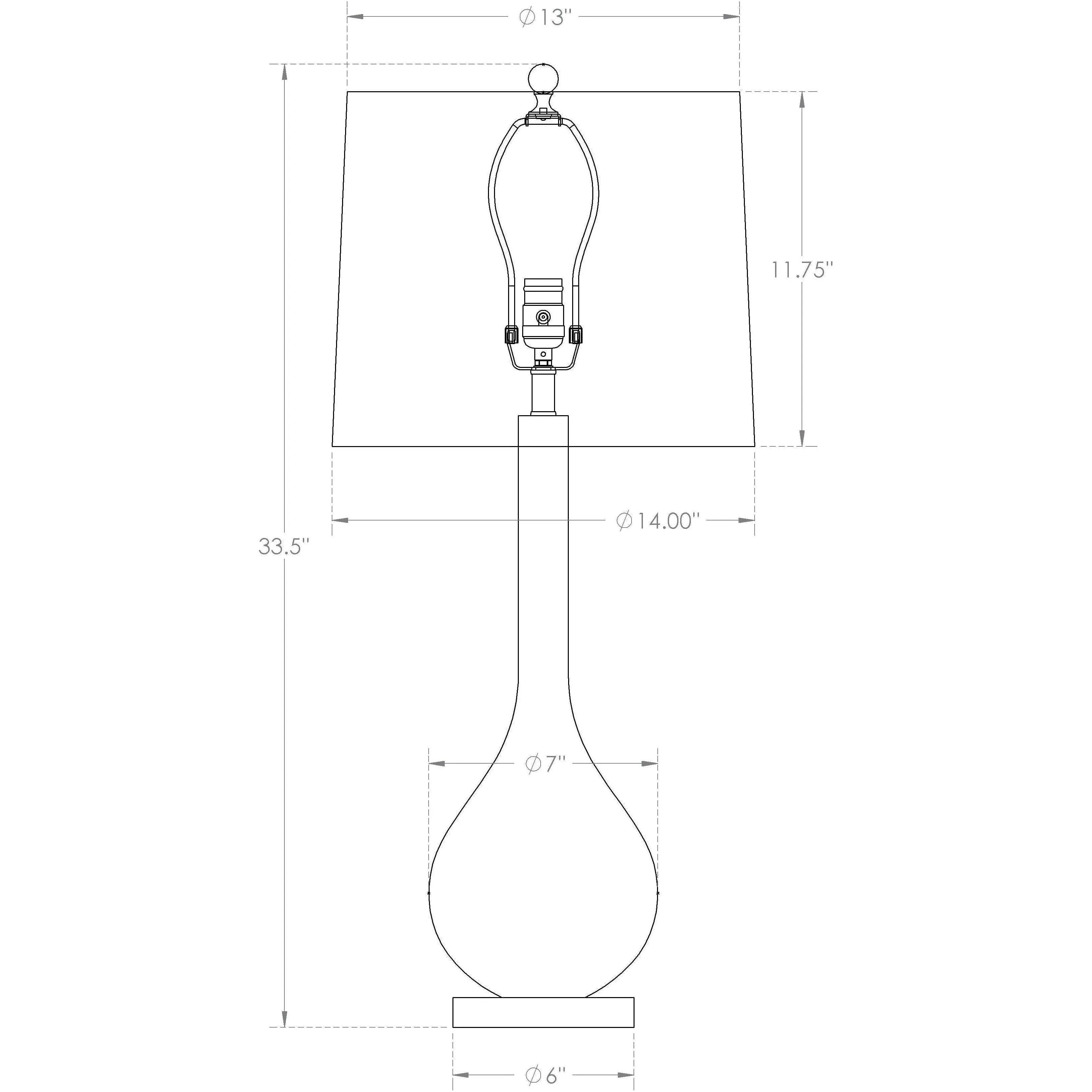 Flow Decor - Thomas Table Lamp - 4013 | Montreal Lighting & Hardware