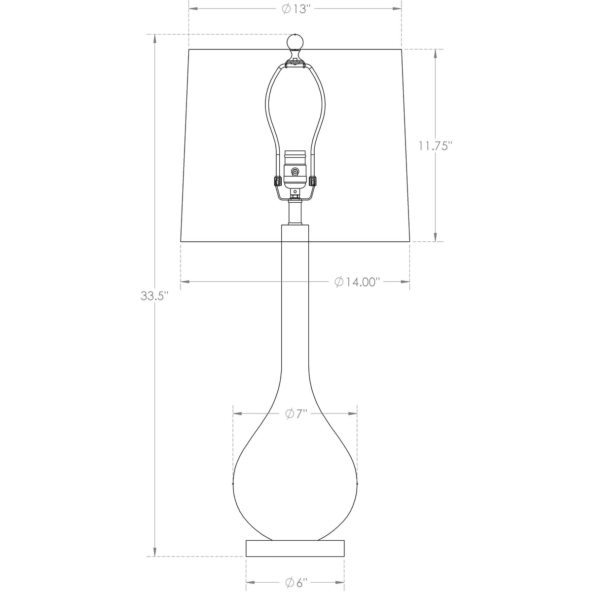 Flow Decor - Thomas Table Lamp - 4013 | Montreal Lighting & Hardware