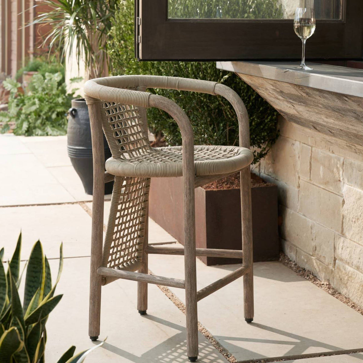 Arteriors FSS03 Chapman Outdoor Counter Stool