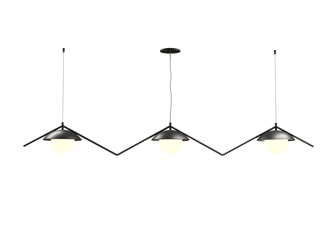 Accord Lighting 1516.44 Oyster DK Accord Pendant in Charcoal