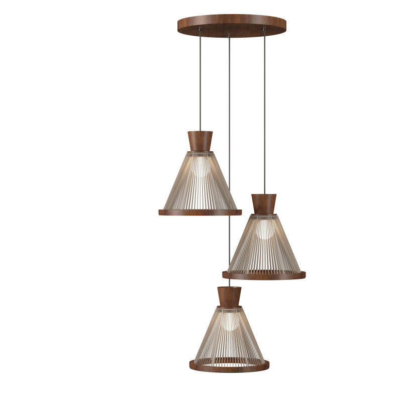 Accord Lighting 1541.06 Corda Accord Pendant in Imbuia