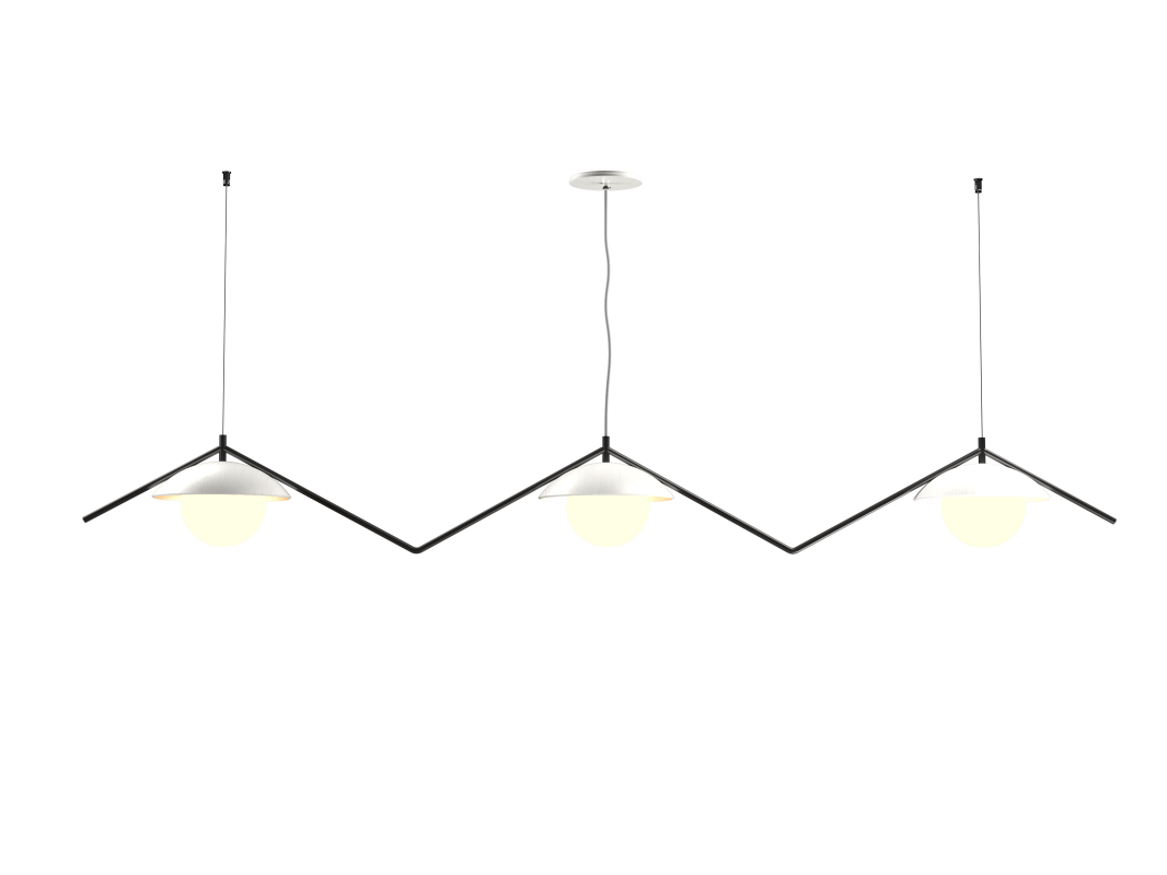 Accord Lighting 1516.47 Oyster DK Accord Pendant in Organic White