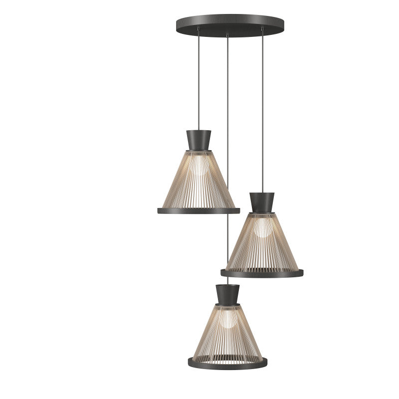 Accord Lighting 1541.50 Corda Accord Pendant in Organic Grey