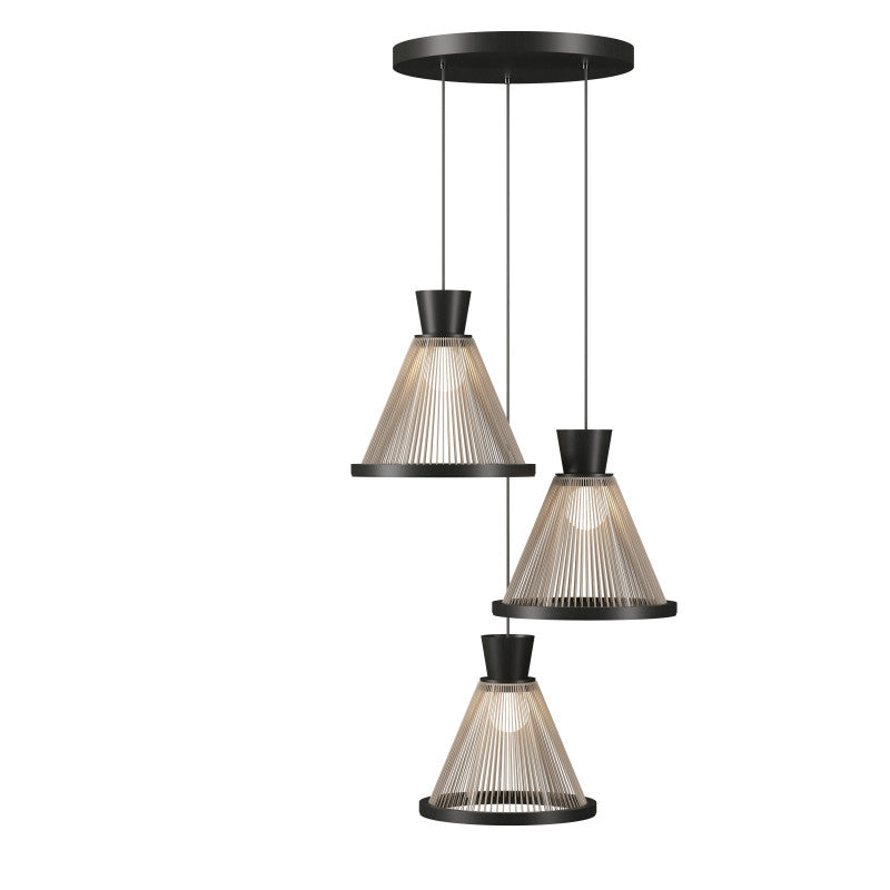 Accord Lighting 1541.44 Corda Accord Pendant in Charcoal