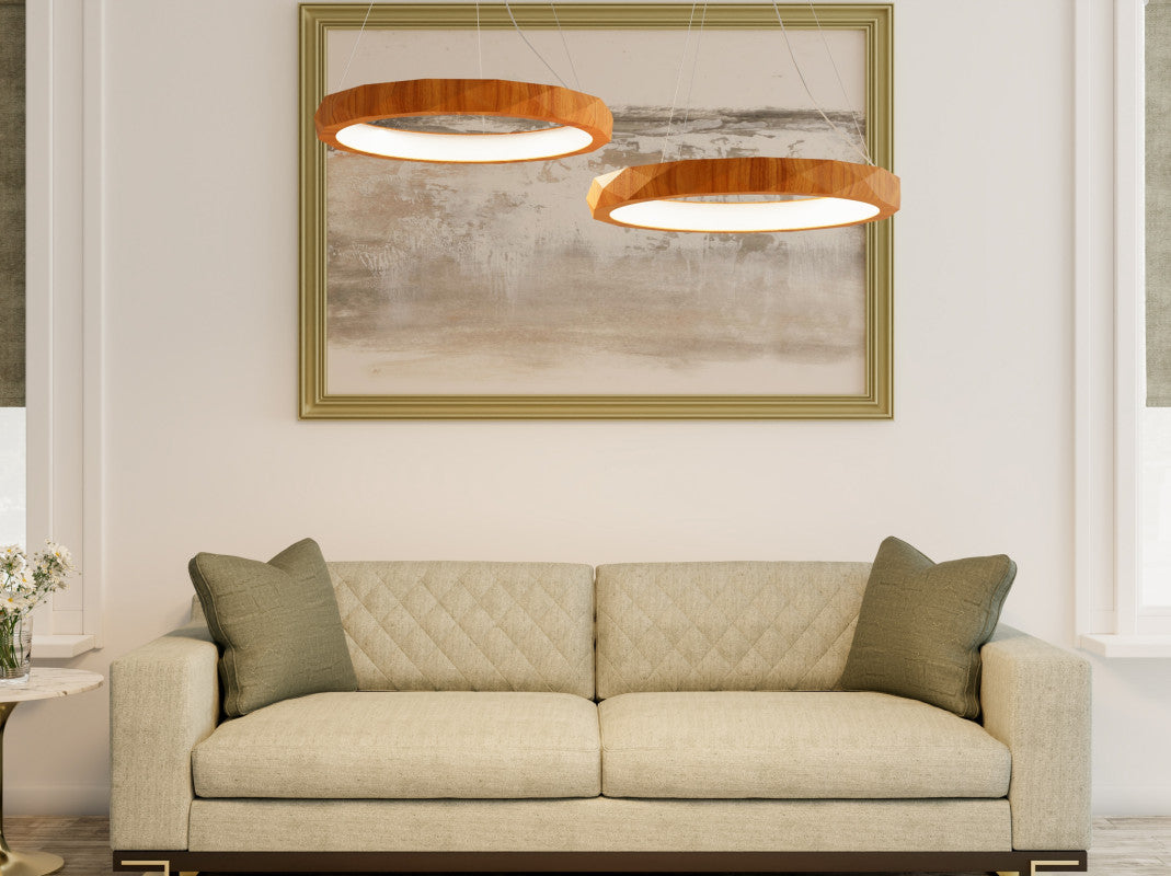 Accord Lighting 1354LED Facet Accord Pendant room setting