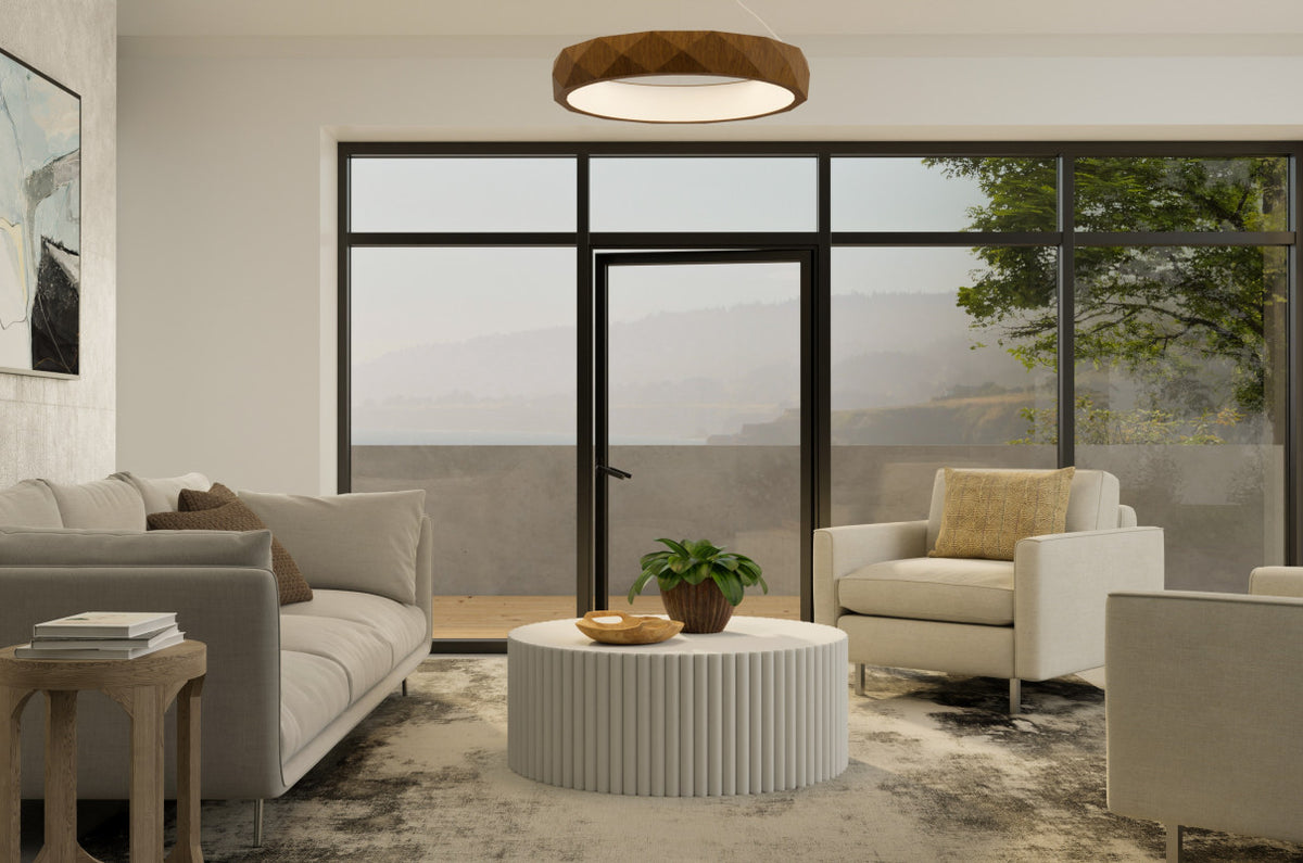 Accord Lighting 1357LED Facet Accord Pendant room setting