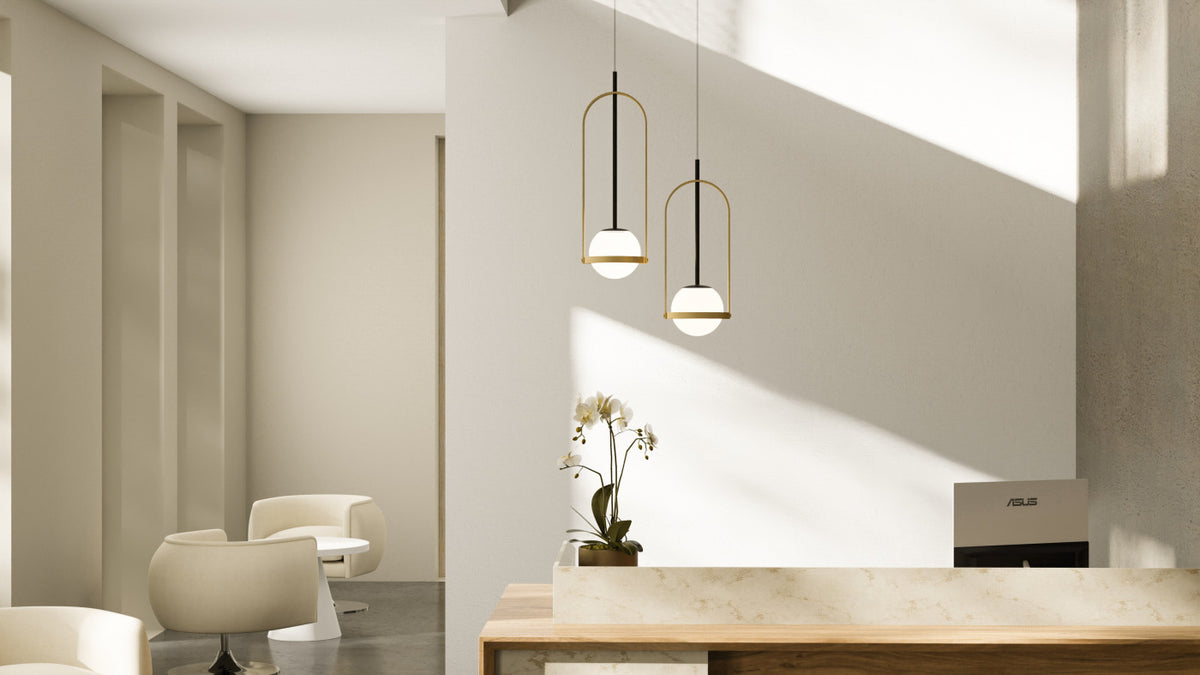 Accord Lighting 1544 Strap Accord Pendant room setting