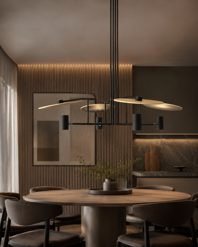 Accord Lighting 1641 Dot Accord Pendant room setting