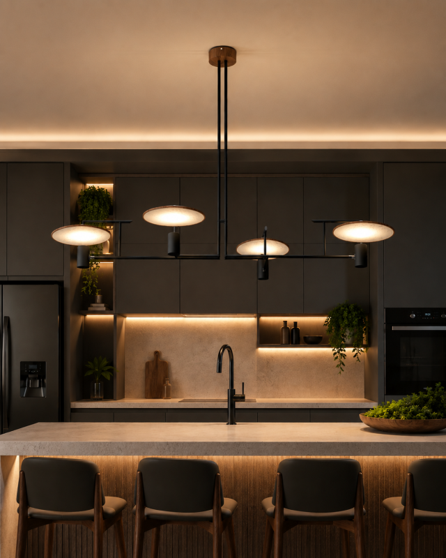 Accord Lighting 1638 Dot Accord Pendant room setting