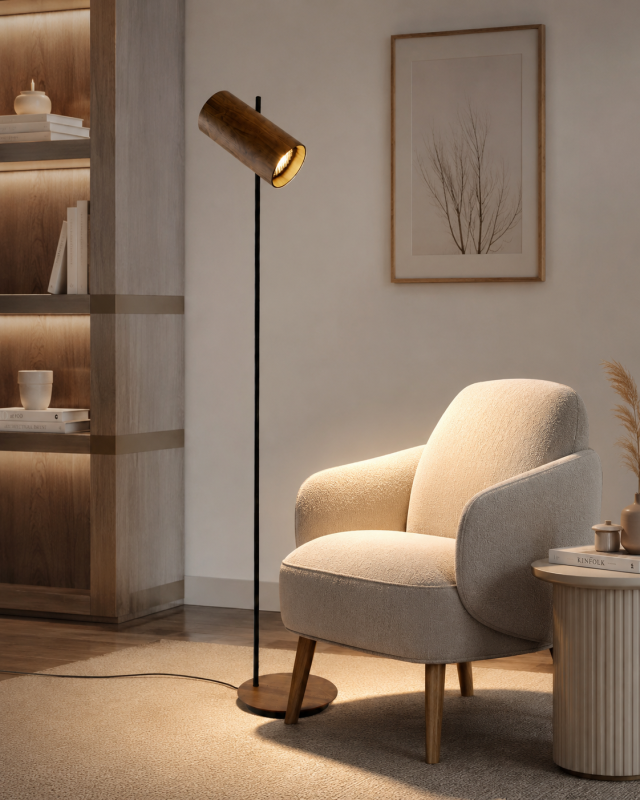 Accord Lighting 3065 Cylindrical Accord Floor Lamp room setting