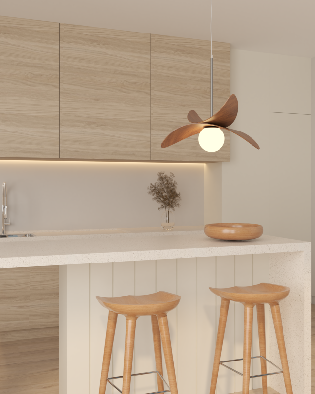 Accord Lighting 1647 Oyster Accord Suspension aménagement de la chambre