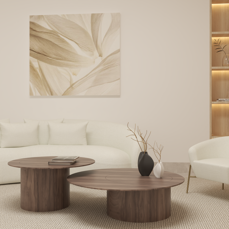 Accord Lighting F1045 Cylindrical Accord Coffee Table room setting