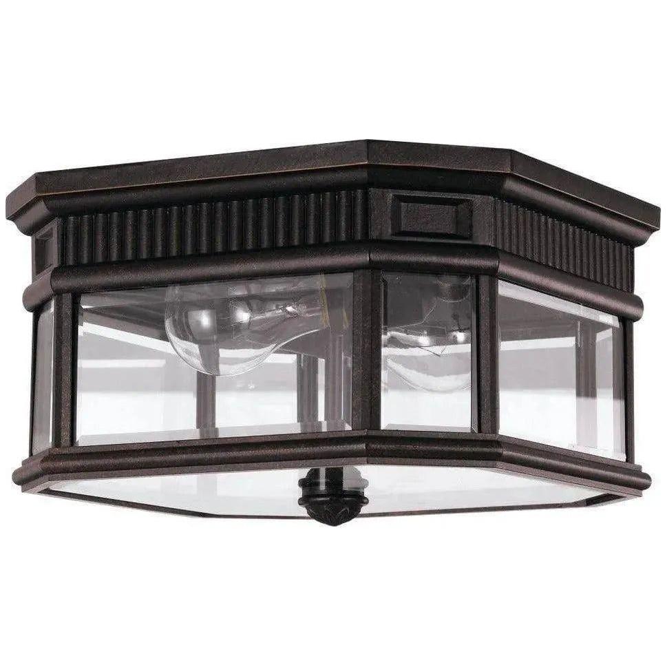 Generation Lighting - Cotswold Lane Outdoor Flush Mount - OL5413GBZ | Montreal Lighting & Hardware