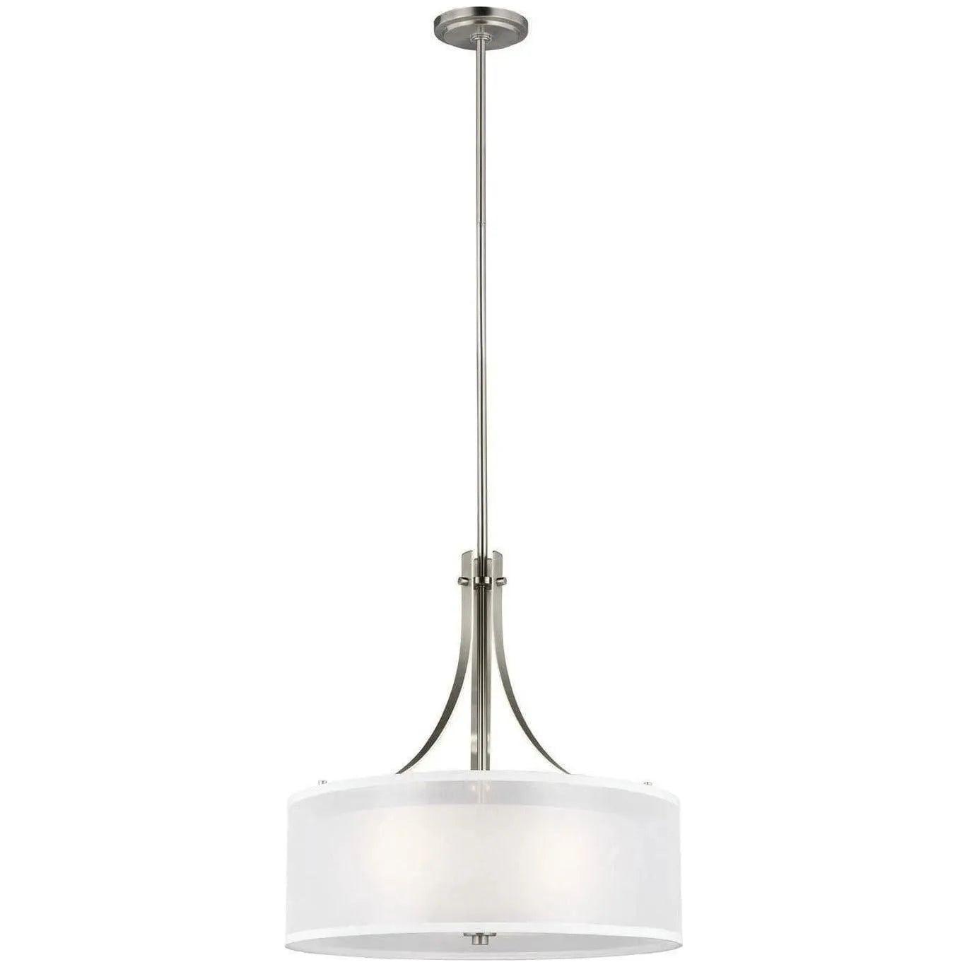 Generation Lighting - Elmwood Park Drum Shade Pendant - 6537303-962 | Montreal Lighting & Hardware