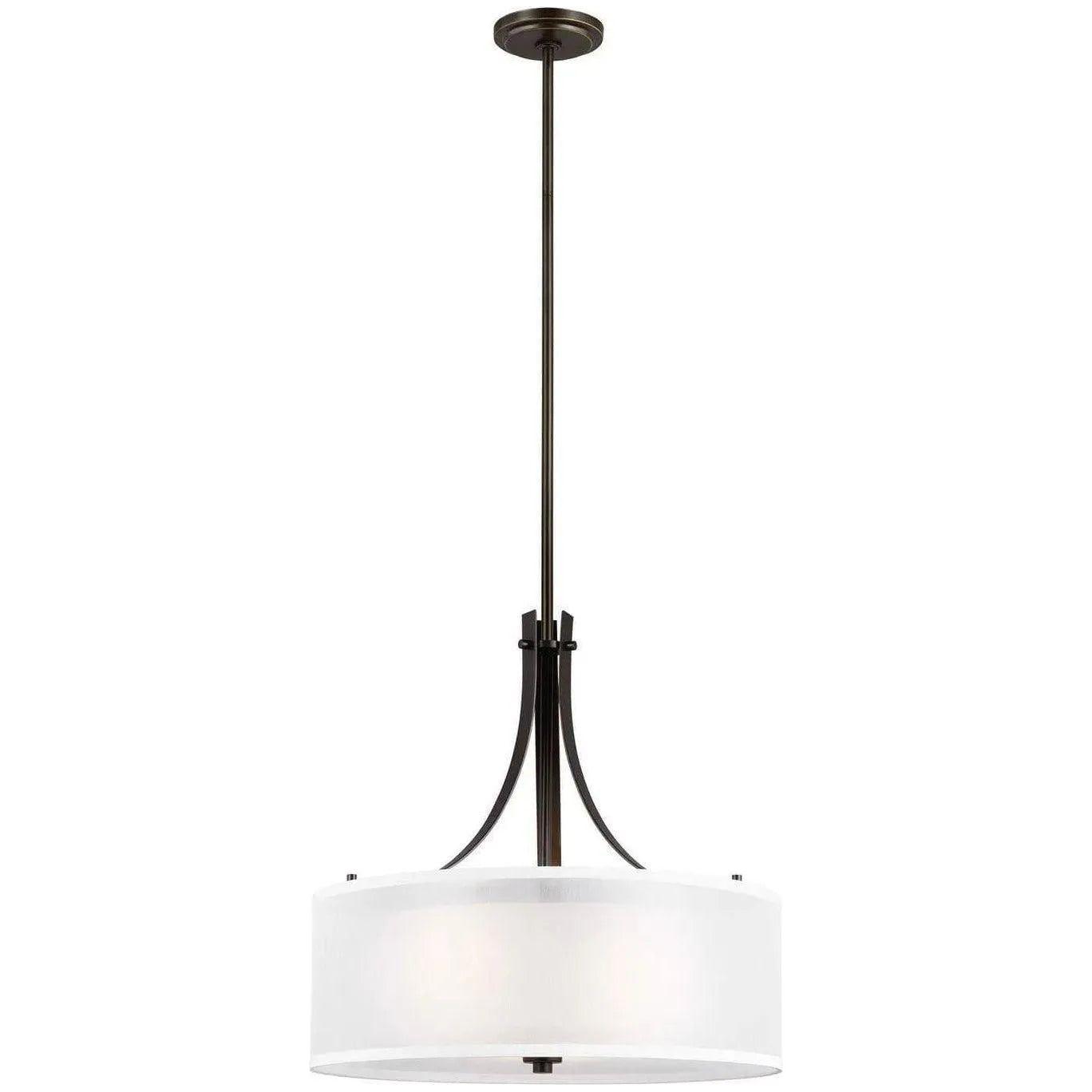 Generation Lighting - Elmwood Park Drum Shade Pendant - 6537303EN3-710 | Montreal Lighting & Hardware