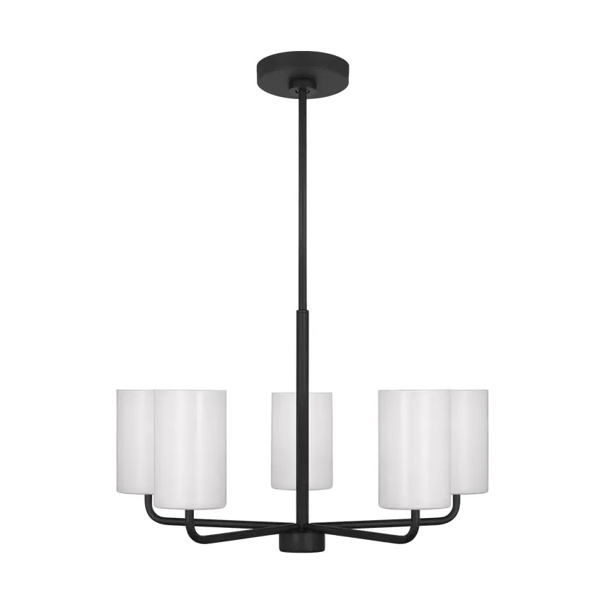 Generation Lighting - Rhett Chandelier - GLC1015EN3/MBK | Montreal Lighting & Hardware