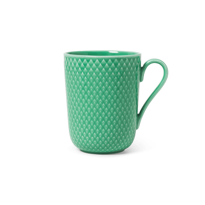 Lyngby Porcelæn 201972 Tasse couleur rhombe en vert