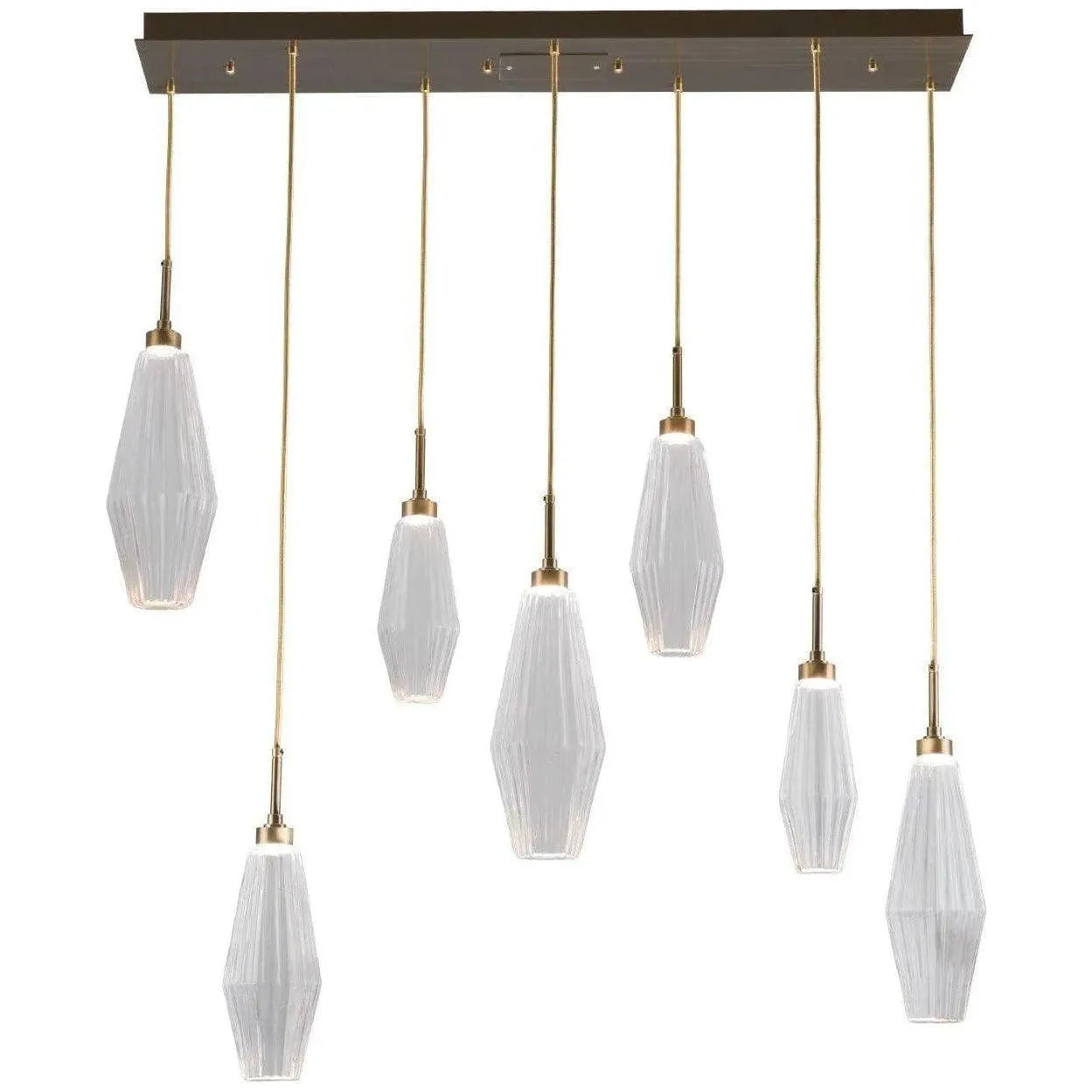 Hammerton Studio - Aalto Linear Multi-Port, 7-Light - PLB0049-07-BS-RA-C01-L1 | Montreal Lighting & Hardware
