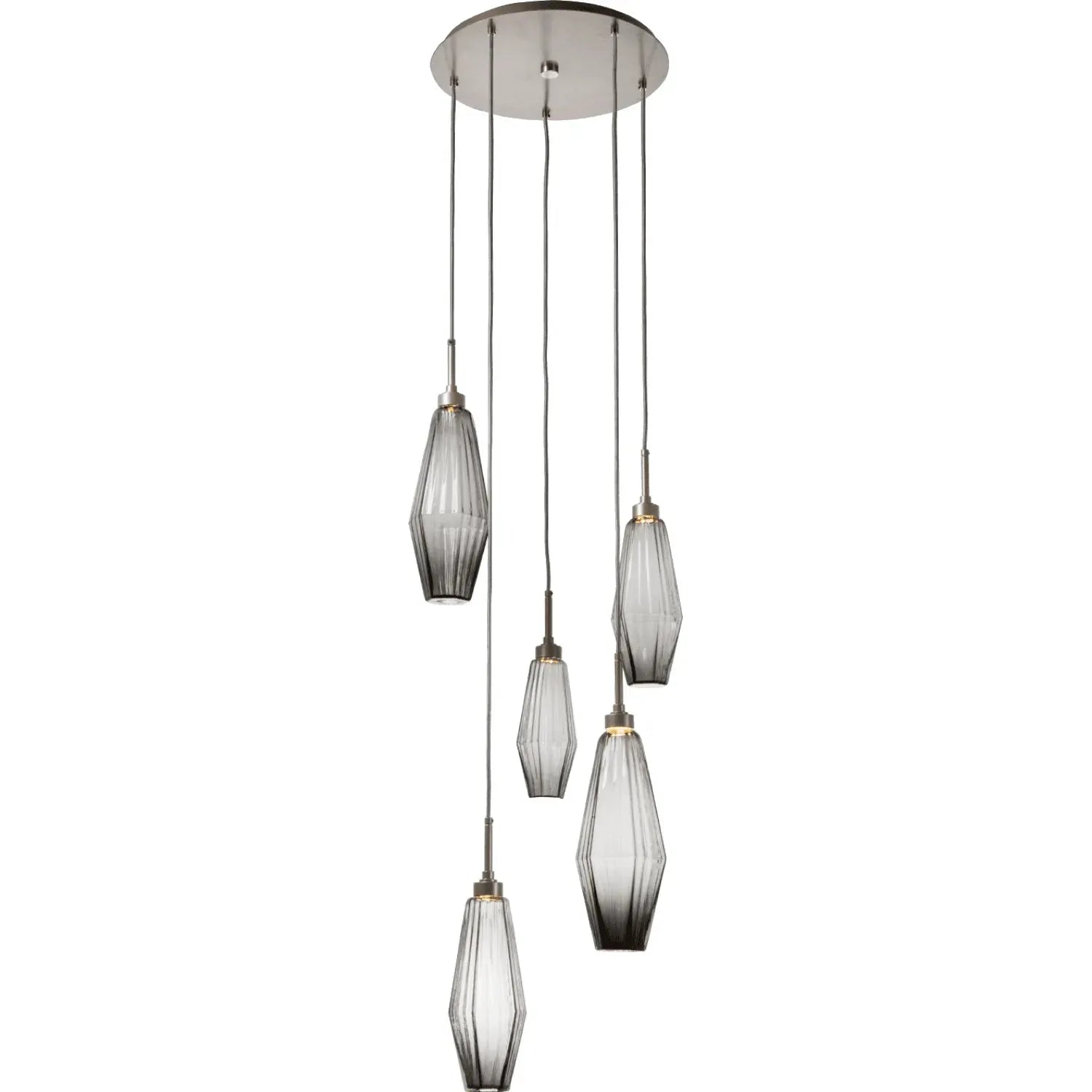 Hammerton Studio - Aalto Round Multi-Port, 5-Light - CHB0049-05-BS-RS-C01-L1 | Montreal Lighting & Hardware