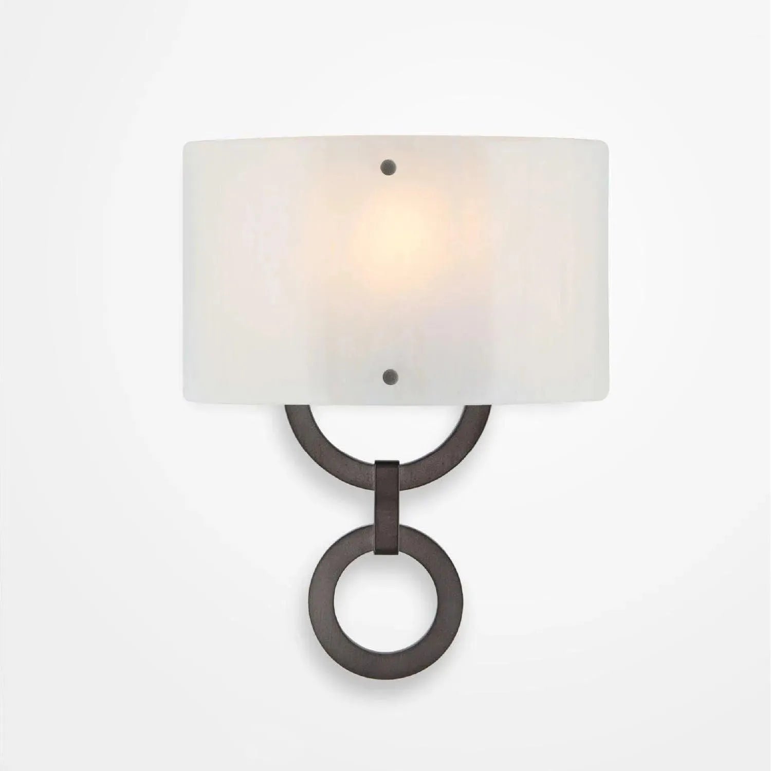 Hammerton Studio - Carlyle Round Link Cover Sconce - CSB0033-0D-GM-IW-E2 | Montreal Lighting & Hardware