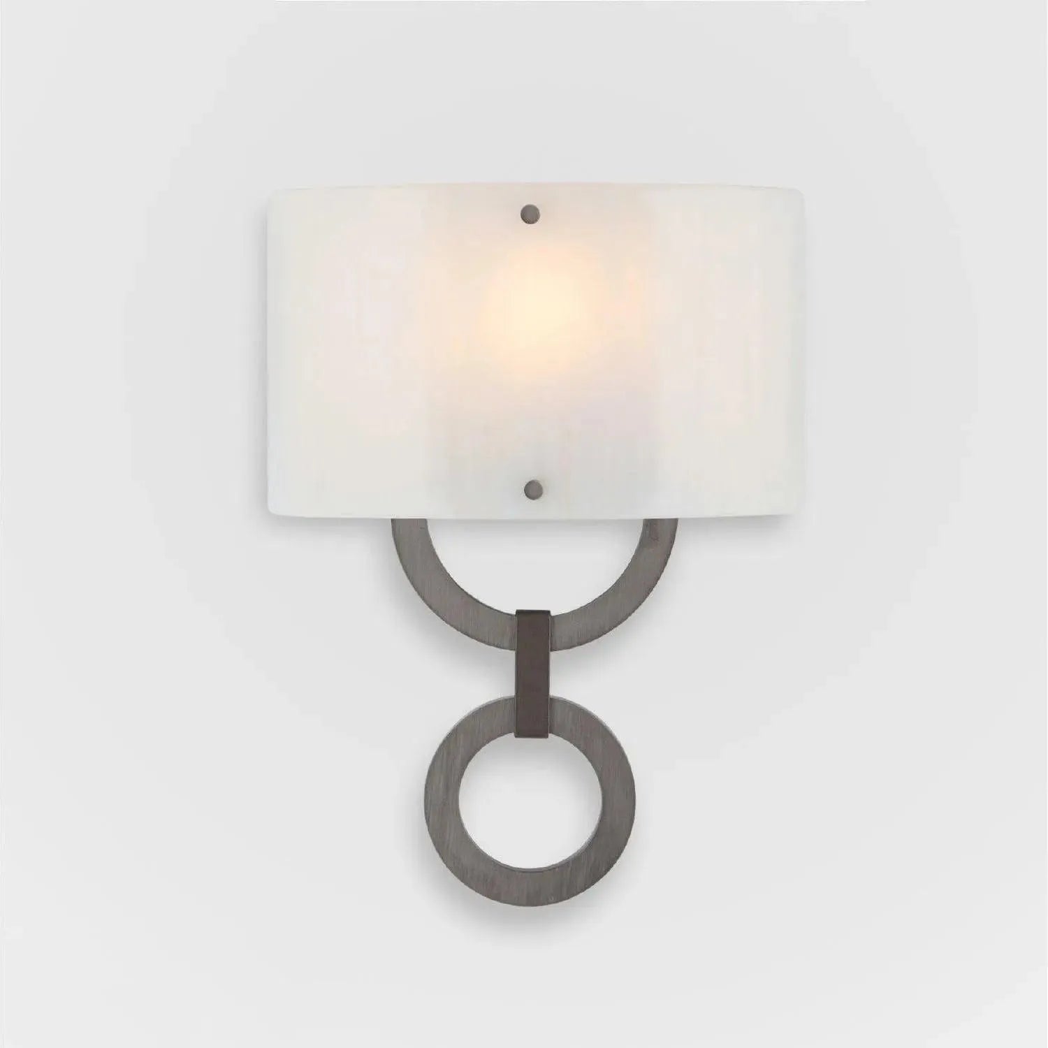 Hammerton Studio - Carlyle Round Link Cover Sconce - CSB0033-0D-SN-IW-E2 | Montreal Lighting & Hardware