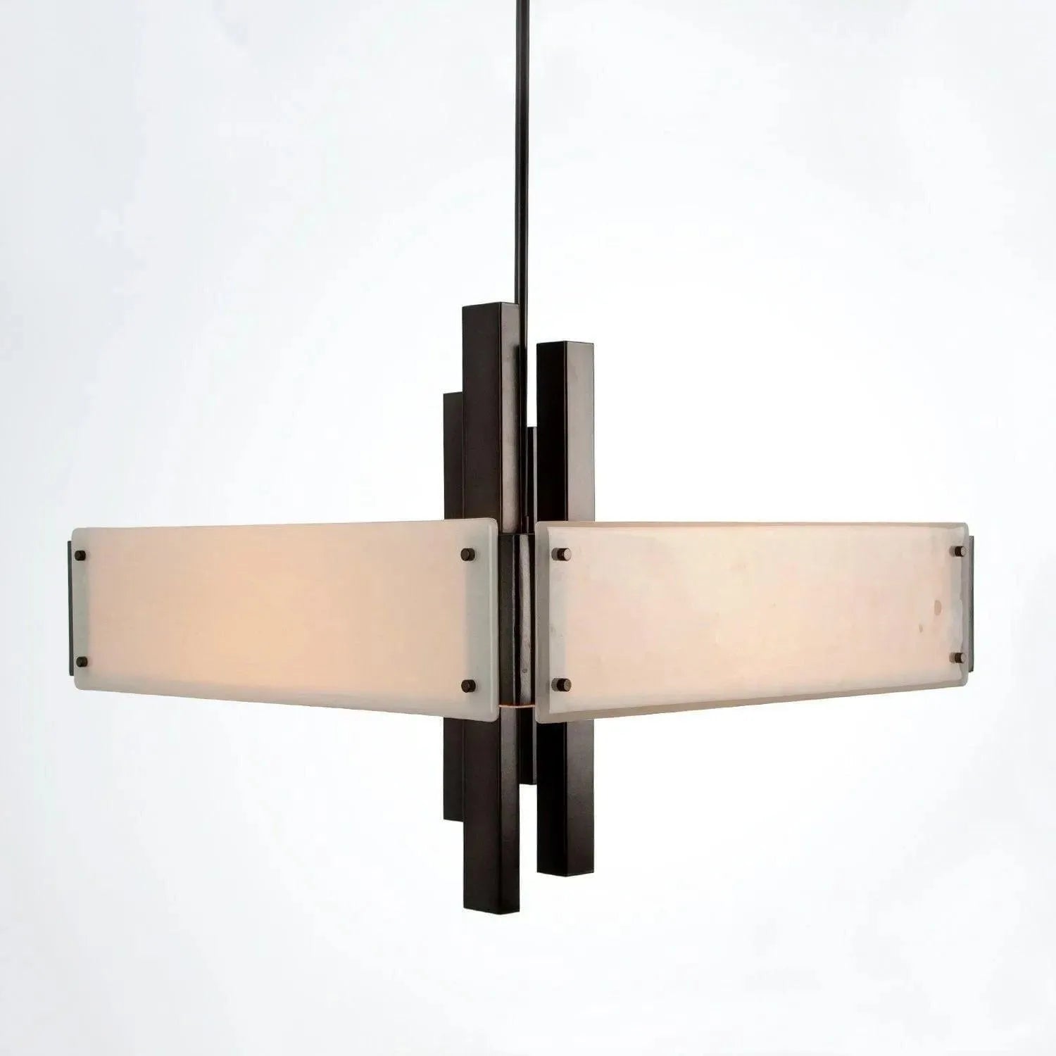Hammerton Studio - Carlyle Square Chandelier, 24-Inch - CHB0033-0A-GM-IW-001-E2 | Montreal Lighting & Hardware