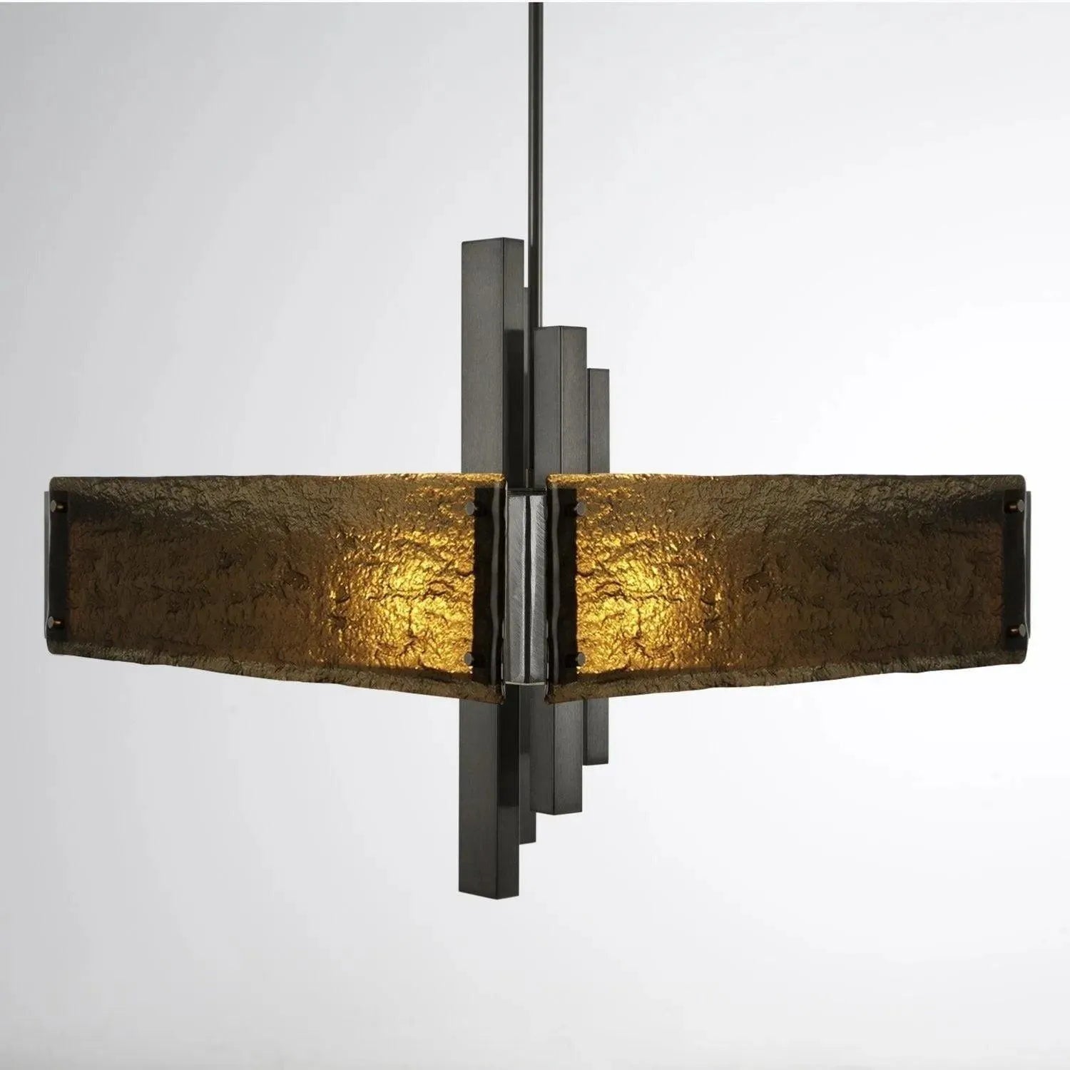 Hammerton Studio - Carlyle Square Chandelier, 24-Inch - CHB0033-0A-SN-BG-001-E2 | Montreal Lighting & Hardware