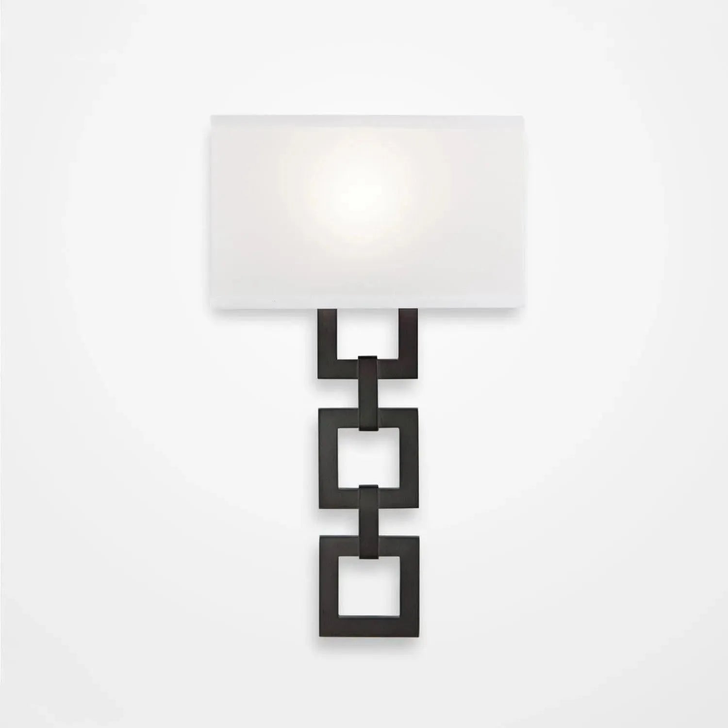 Hammerton Studio - Carlyle Square Link Cover Sconce - CSB0033-0B-GM-SH-E2 | Montreal Lighting & Hardware