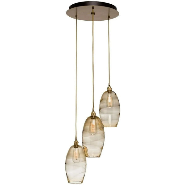 Ellisse rond multiport, 3 lumières