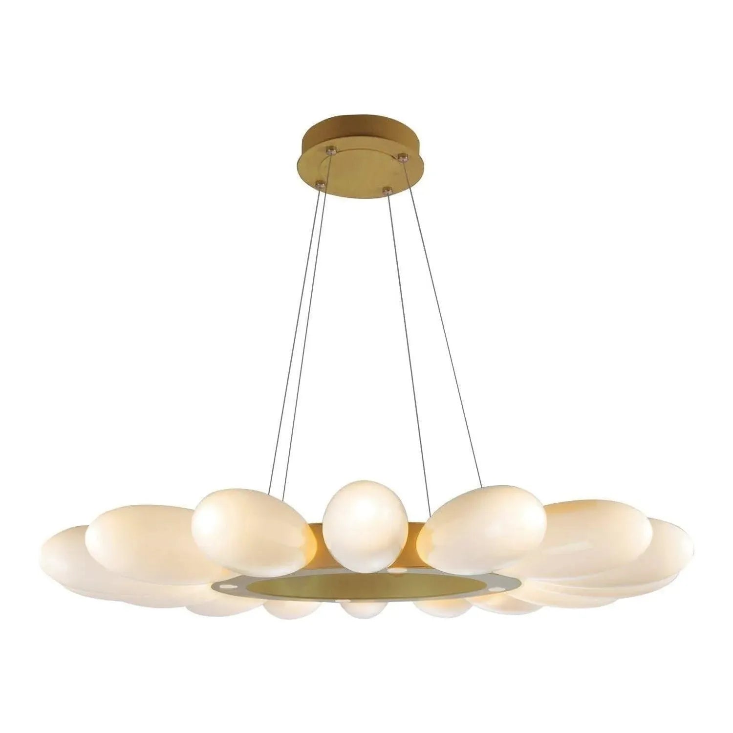 Hammerton Studio - Fiori Ring Chandelier - CHB0071-39-GB-WL-CA1-L3 | Montreal Lighting & Hardware