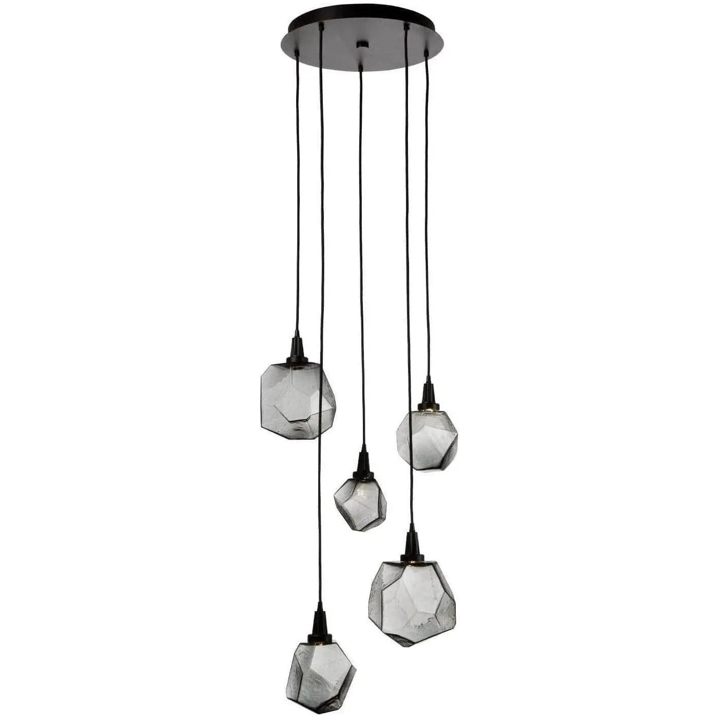 Hammerton Studio - Gem Round Multi-Port, 5-Light - CHB0039-05-MB-S-C01-L1 | Montreal Lighting & Hardware
