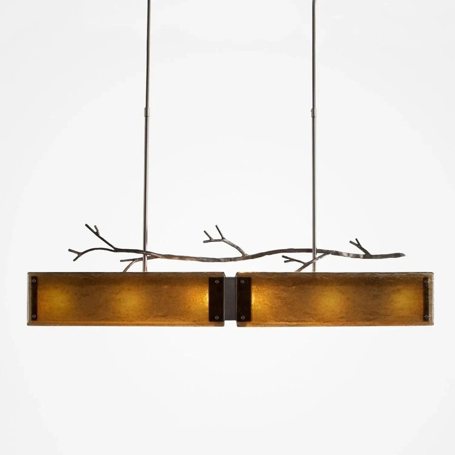Hammerton Studio - Ironwood Linear Suspension, 44-Inch - PLB0032-0A-SN-BG-001-E2 | Montreal Lighting & Hardware