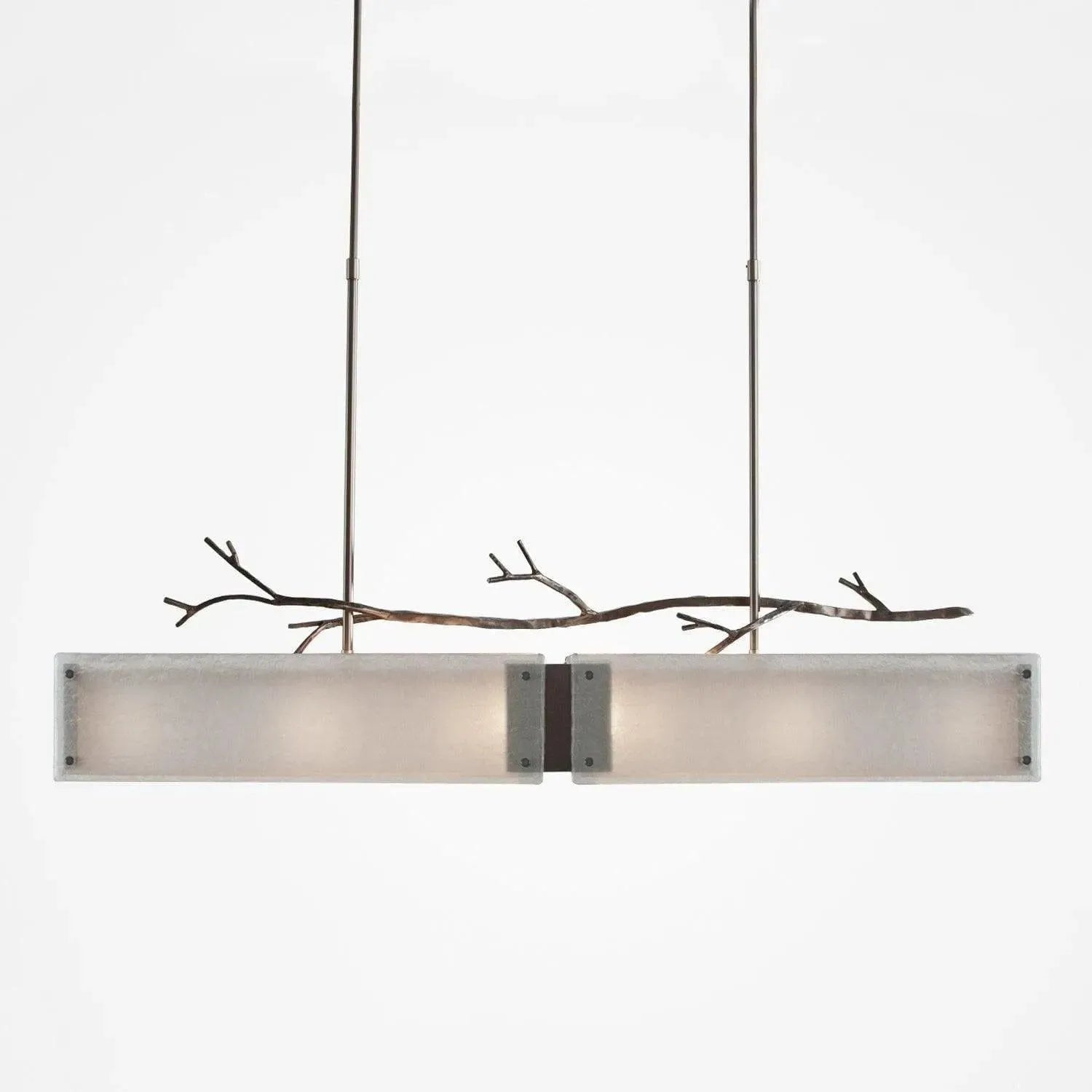 Hammerton Studio - Ironwood Linear Suspension, 44-Inch - PLB0032-0A-SN-FG-001-E2 | Montreal Lighting & Hardware