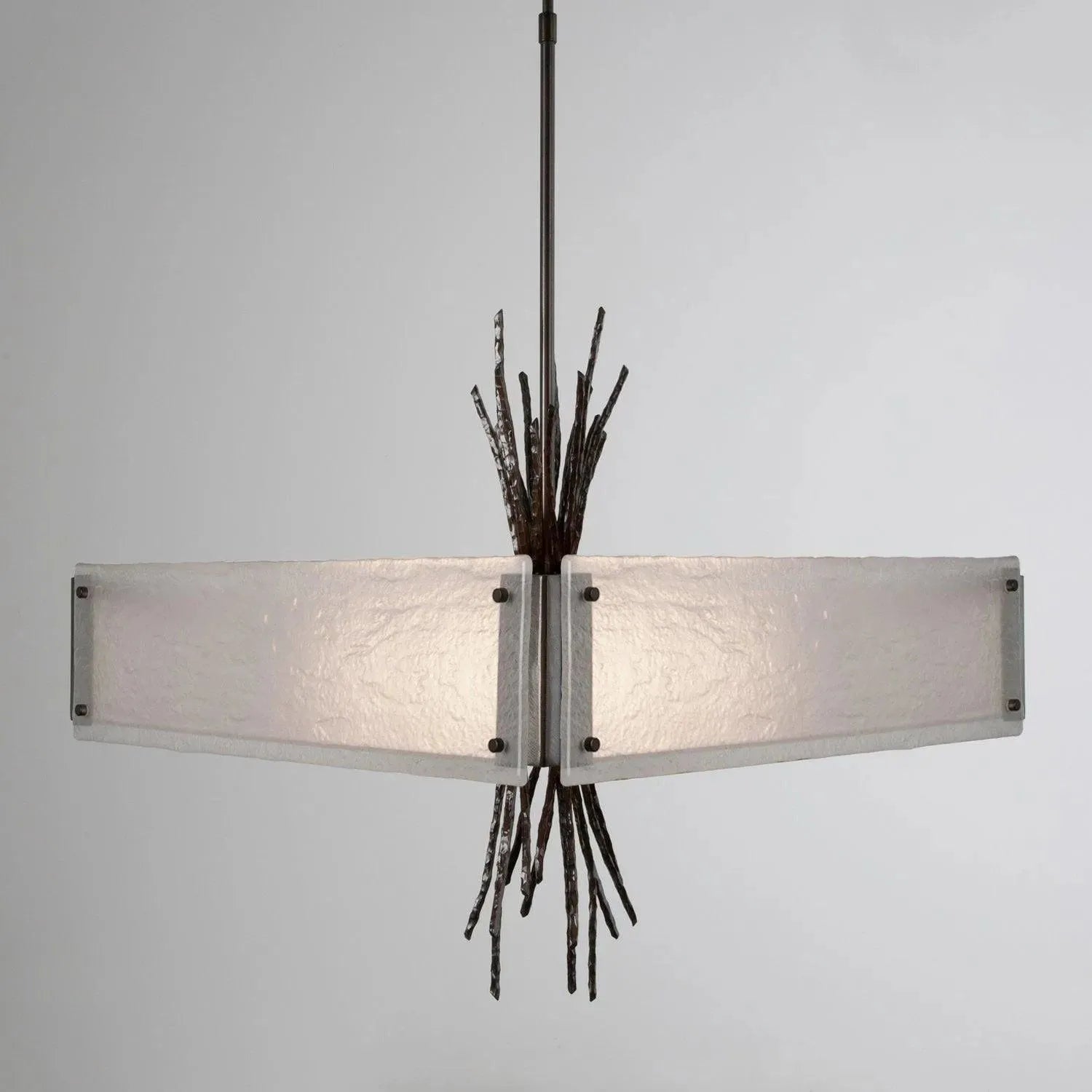 Hammerton Studio - Ironwood Square Chandelier, 24-Inch - CHB0032-0D-GM-FG-001-E2 | Montreal Lighting & Hardware