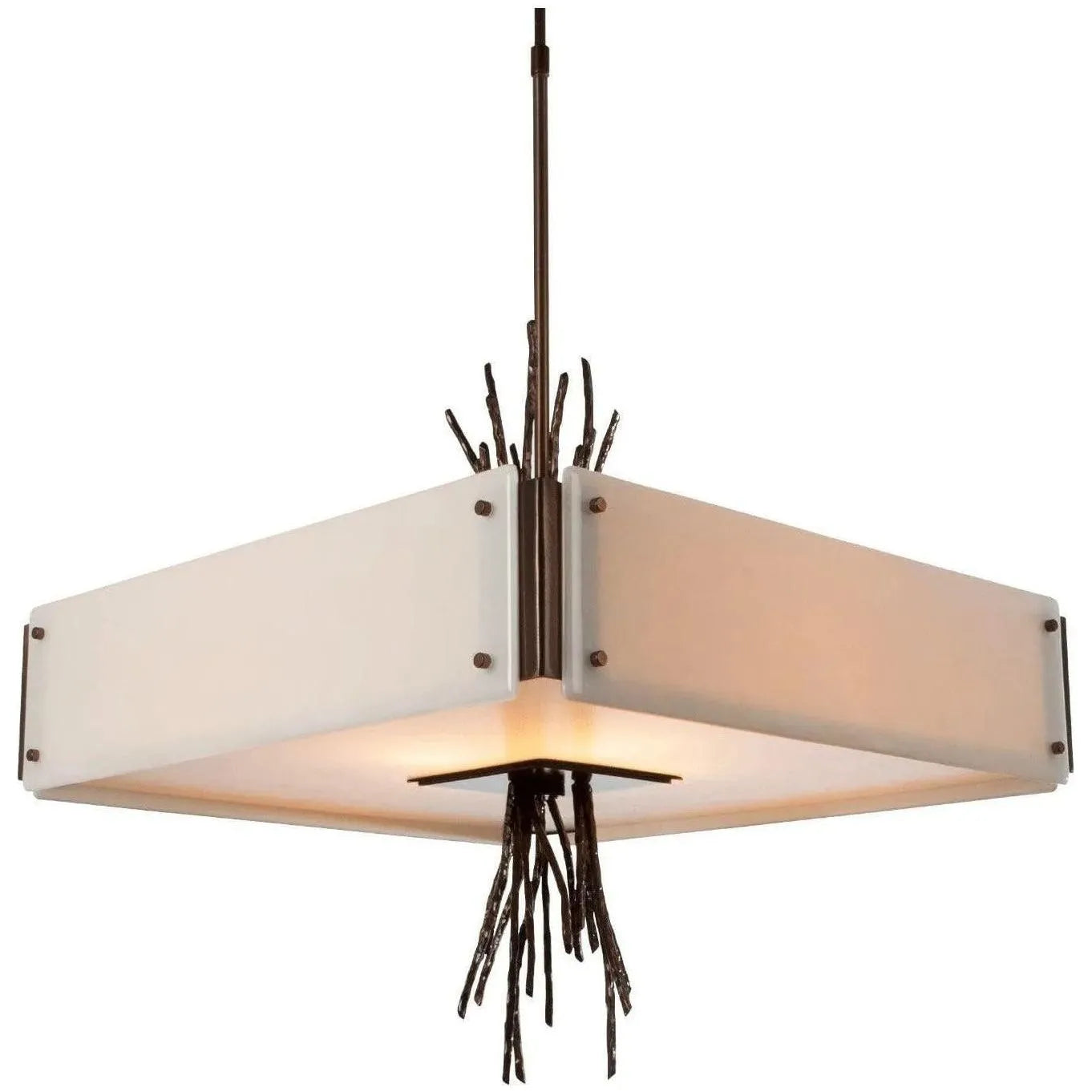 Hammerton Studio - Ironwood Square Chandelier, 24-Inch - CHB0032-0D-RB-IW-001-E2 | Montreal Lighting & Hardware