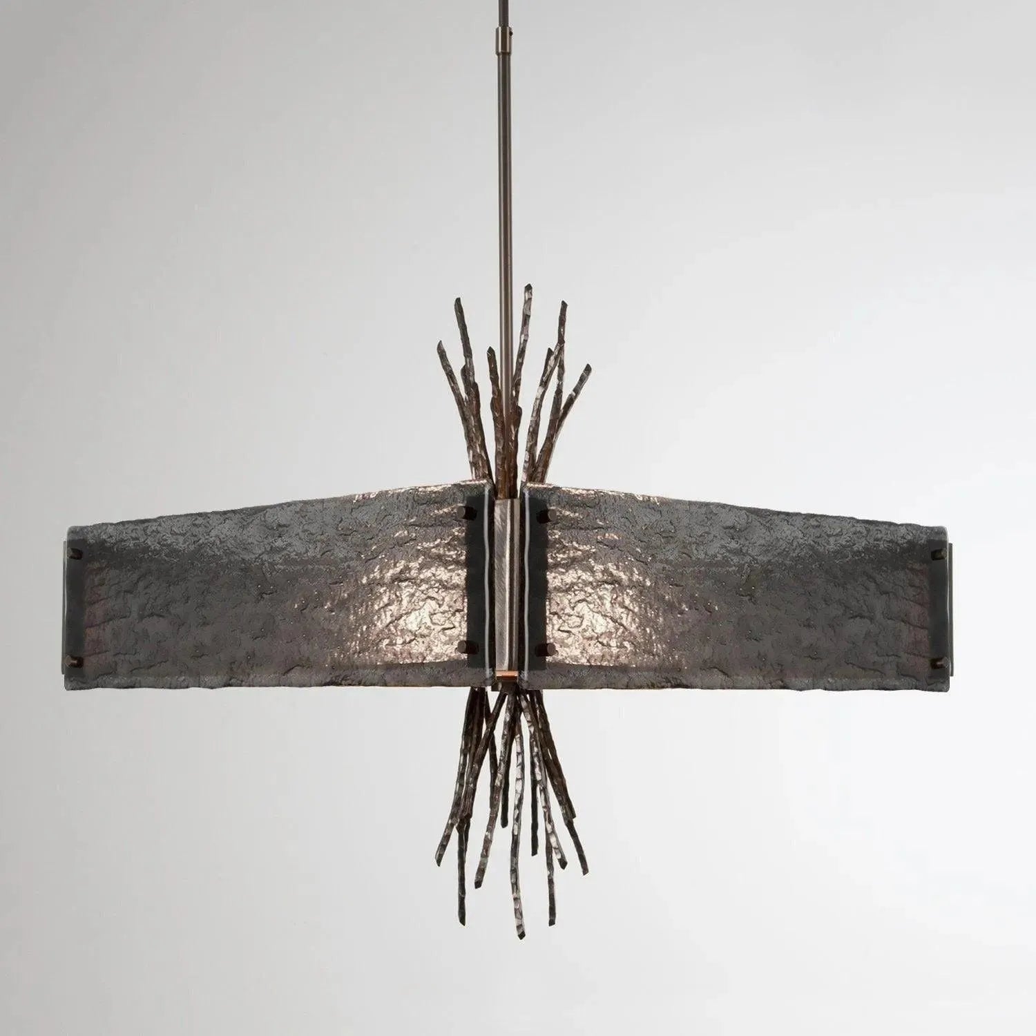 Hammerton Studio - Ironwood Square Chandelier, 24-Inch - CHB0032-0D-SN-SG-001-E2 | Montreal Lighting & Hardware