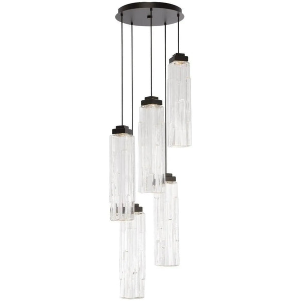 Multiport rond Ledgestone, 5 lumières
