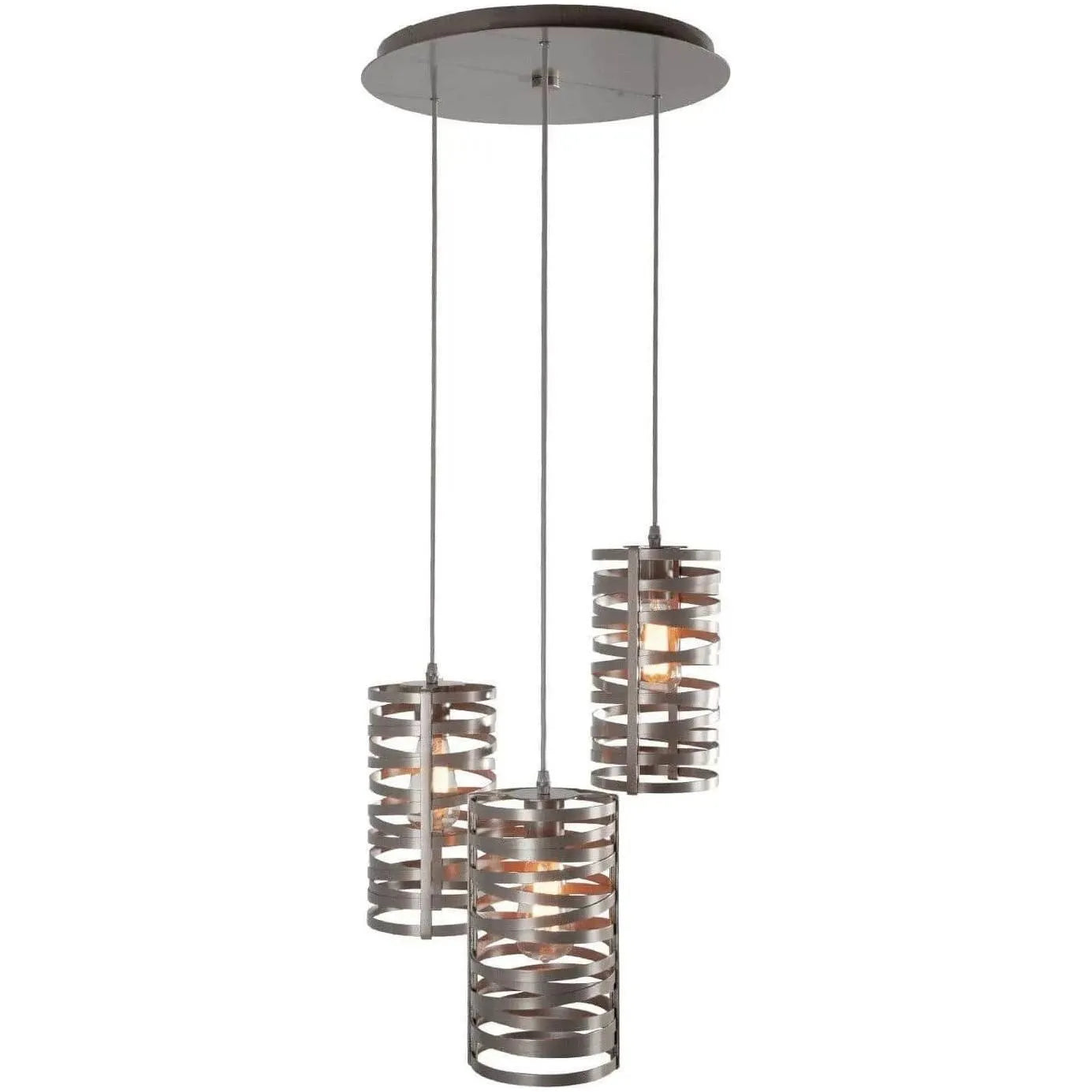 Hammerton Studio - Misto Round Multi-Port, 3-Light - CHB0048-03-BS-OA-C01-E2 | Montreal Lighting & Hardware