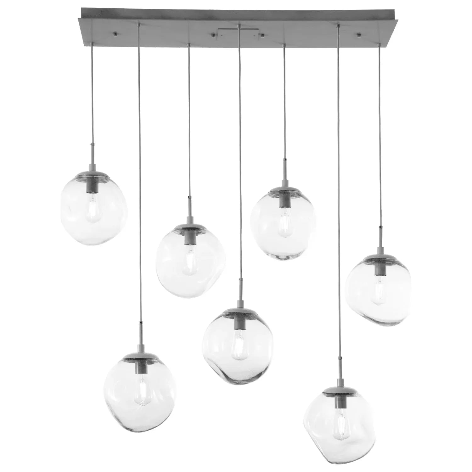 Hammerton Studio - Nebula Aster Linear Multi-Port, 7-Light - PLB0062-07-BS-C-C01-E2 | Montreal Lighting & Hardware