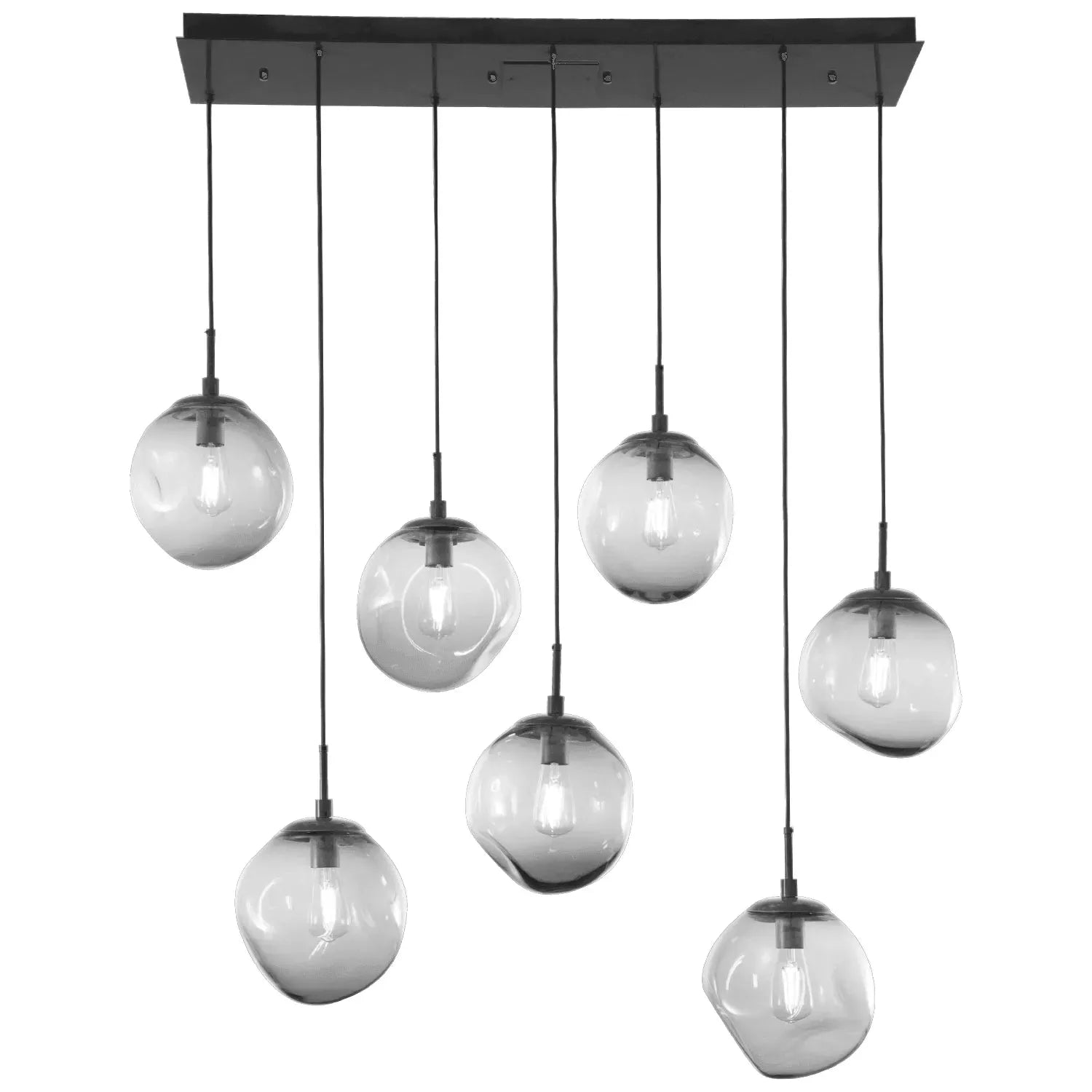 Hammerton Studio - Nebula Aster Linear Multi-Port, 7-Light - PLB0062-07-MB-S-C01-E2 | Montreal Lighting & Hardware