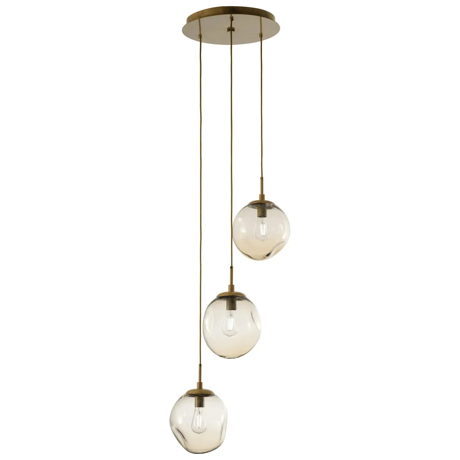 Hammerton Studio - Nebula Aster Round Multi-Port, 3-Light - CHB0062-03-GB-A-C01-E2 | Montreal Lighting & Hardware