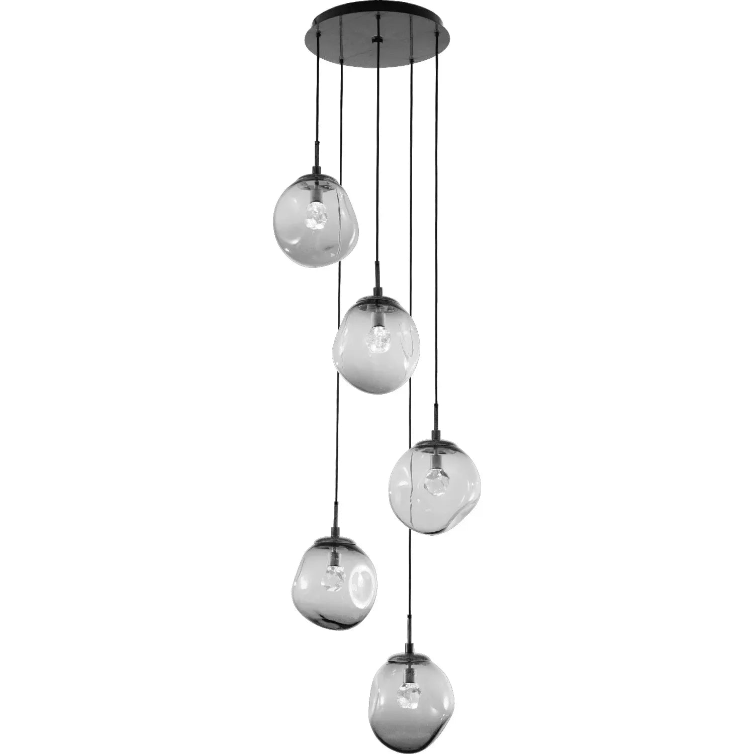 Hammerton Studio - Nebula Aster Round Multi-Port, 5-Light - CHB0066-05-MB-ZS-C01-L1 | Montreal Lighting & Hardware