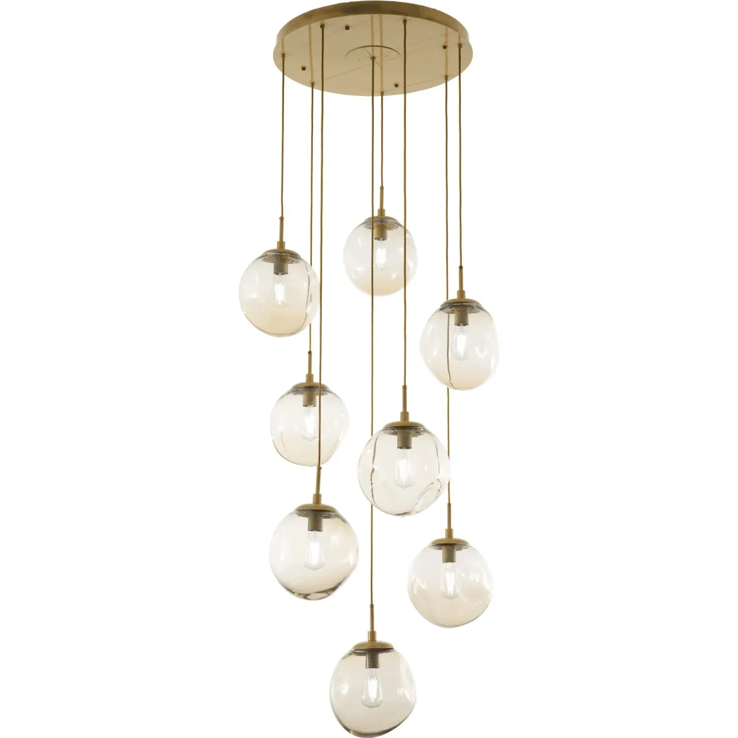 Hammerton Studio - Nebula Aster Round Multi-Port, 8-Light - CHB0062-08-GB-A-C01-E2 | Montreal Lighting & Hardware