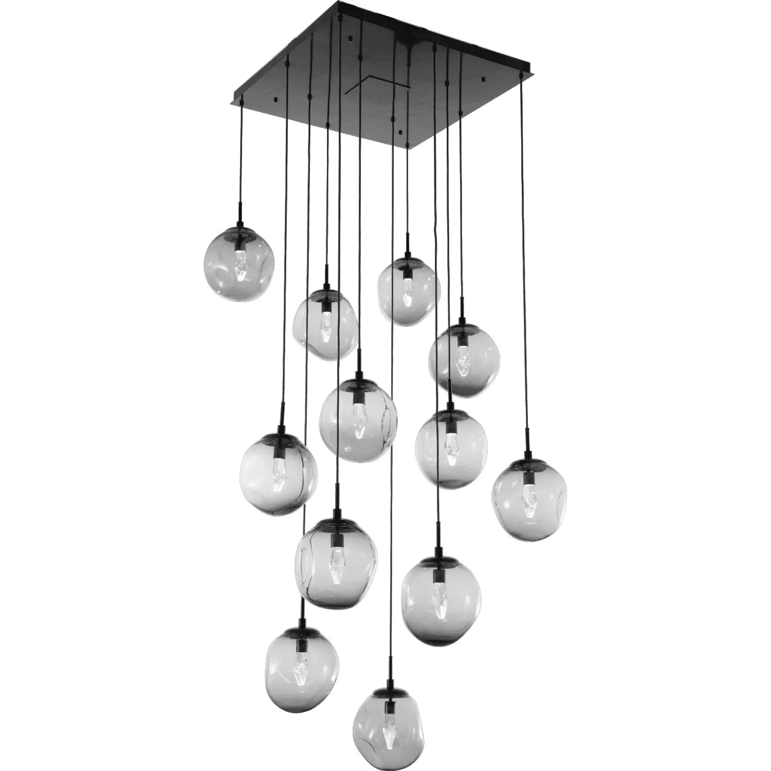 Hammerton Studio - Nebula Aster Square Multi-Port, 12-Light - CHB0066-12-MB-GS-C01-L1 | Montreal Lighting & Hardware