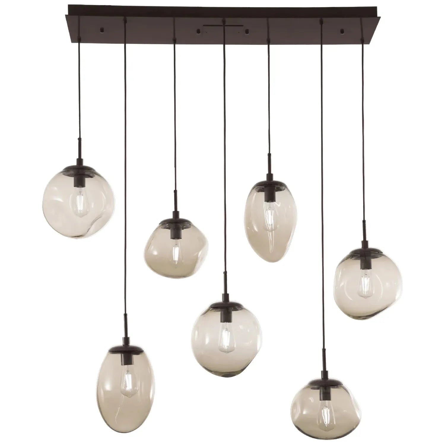 Hammerton Studio - Nebula Cosmos Linear Multi-Port, 7-Light - PLB0065-07-FB-B-C01-E2 | Montreal Lighting & Hardware