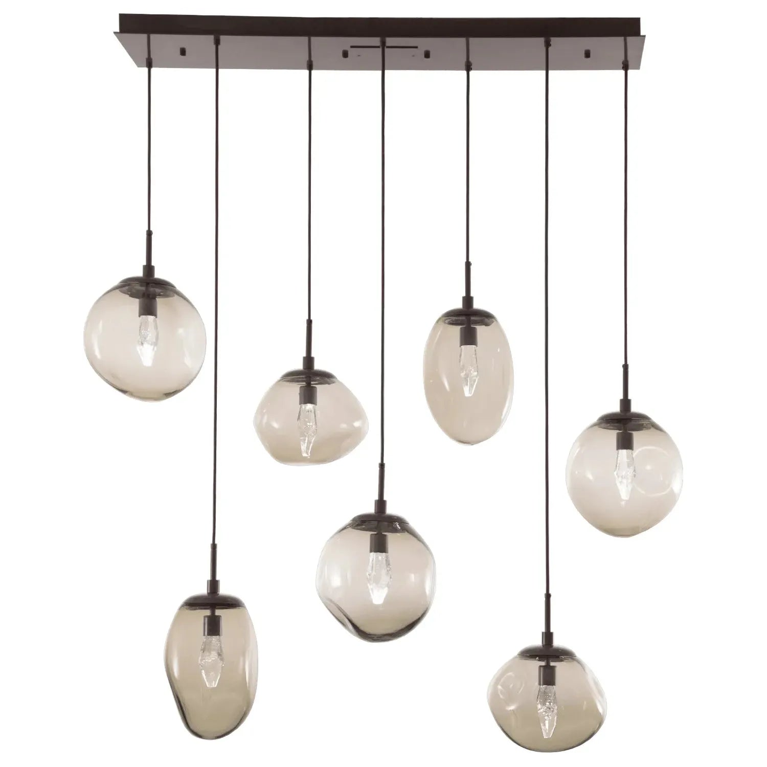 Hammerton Studio - Nebula Cosmos Linear Multi-Port, 7-Light - PLB0069-07-FB-GB-C01-L1 | Montreal Lighting & Hardware