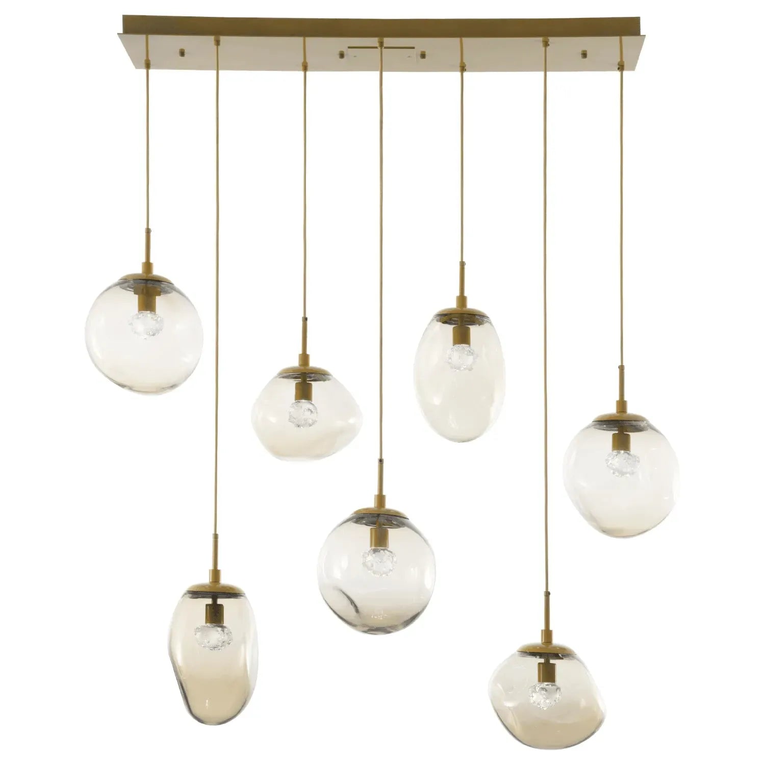Hammerton Studio - Nebula Cosmos Linear Multi-Port, 7-Light - PLB0069-07-GB-FA-C01-L1 | Montreal Lighting & Hardware